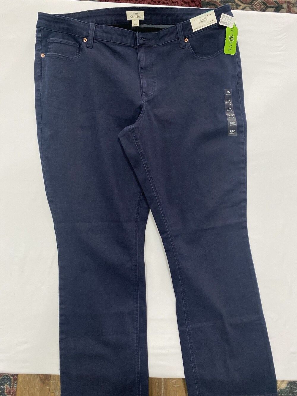 Maurices M Jeans Classic Slim Boot Navy Blue Pants 22W Regular NWT Repreve